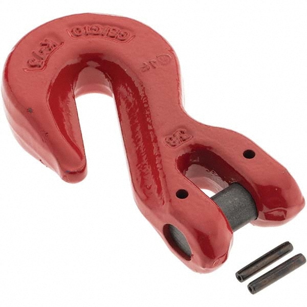 3/8" Chain Diam, 100 Chain Grade Clevis Hook