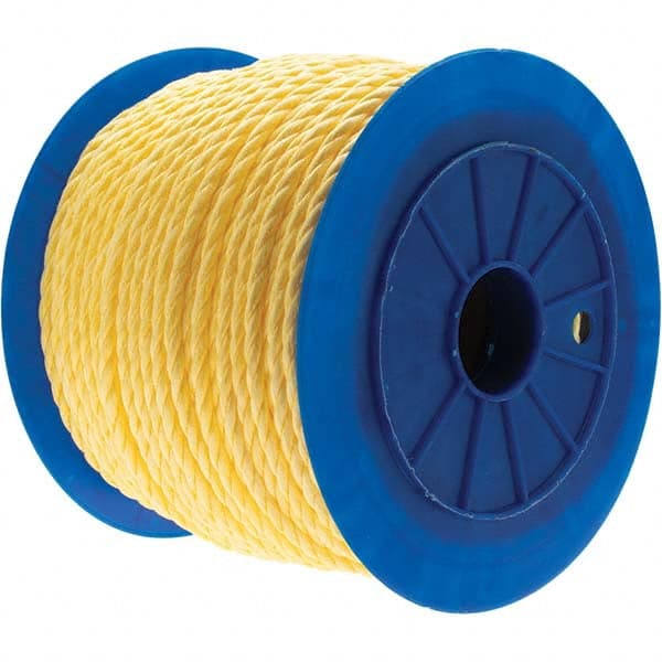 3/8" Yellow 1000'/Case 2,100 lb Hollow Braided Polypropylene Rope 