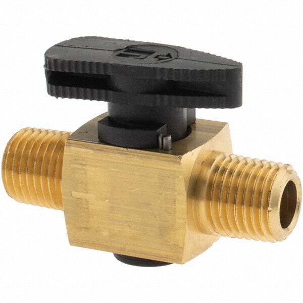 Instrumentation Plug Valves; Material: Nitrile ; Pipe Size: 1/4 (Inch); End Connection: MNPT x MNPT ; Maximum Working Pressure: 250psi; 17bar ; Minimum Working Temperature: -400F; -400C ; Maximum Working Temperature: 1750F; 790C