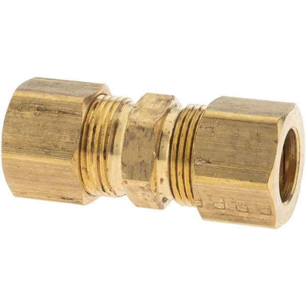 Compression Tube Union: 5/8-24" Thread, Compression x Compression