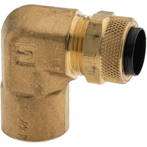 Compression Tube Female Elbow: 3/8-18" Thread