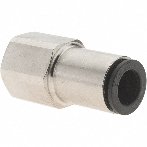 Push-To-Connect Tube Fitting: Connector, 1/4" Thread, 5/16" OD