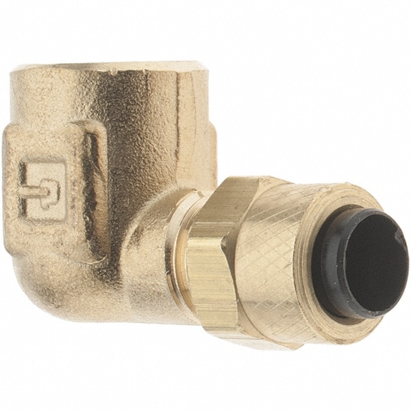 Compression Tube Female Elbow: 1/8-27" Thread, Female Pipe