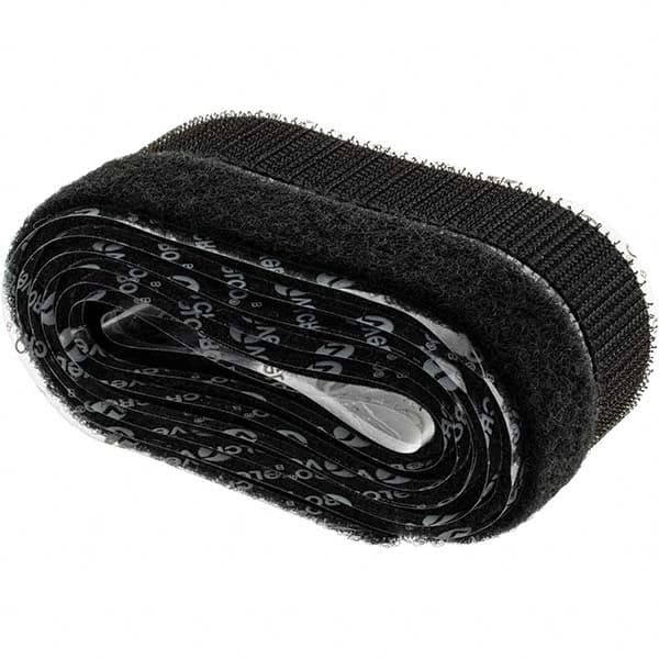 Black adhesive Velcro 25mm roll M F