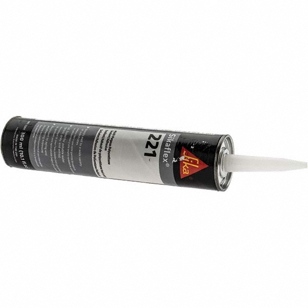 Joint Sealant: 10.5 oz Cartridge, Black, Polyurethane - Paintable