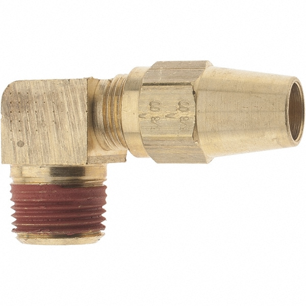Compression Tube Male Elbow: 3/8-18" Thread