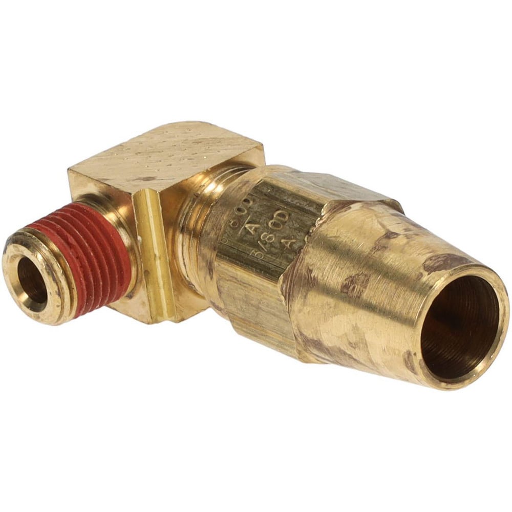 Compression Tube Male Elbow: 1/8-27" Thread