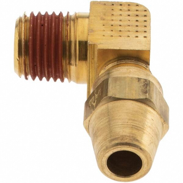 Compression Tube Male Elbow: 1/4-18" Thread