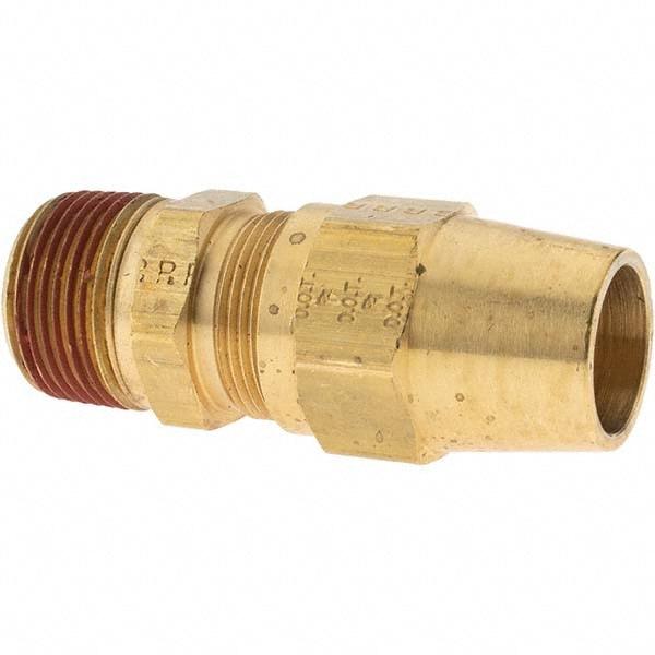 Compression Tube Connector: 3/4-14" Thread, Compression x MNPT