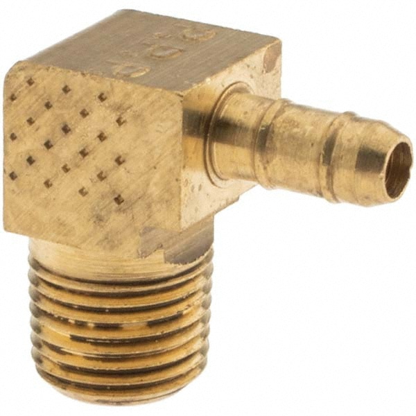 Barbed Tube Male Elbow: 1/8-27