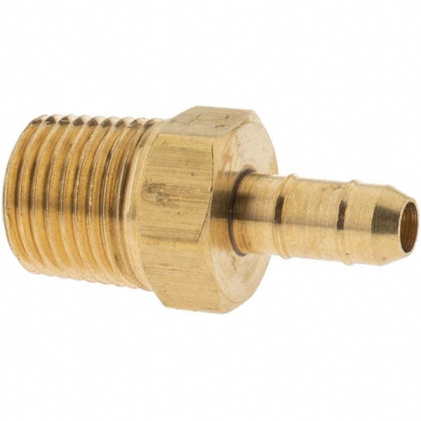 Barbed Tube Male Connector: Multiple Barbs, 1/8-27