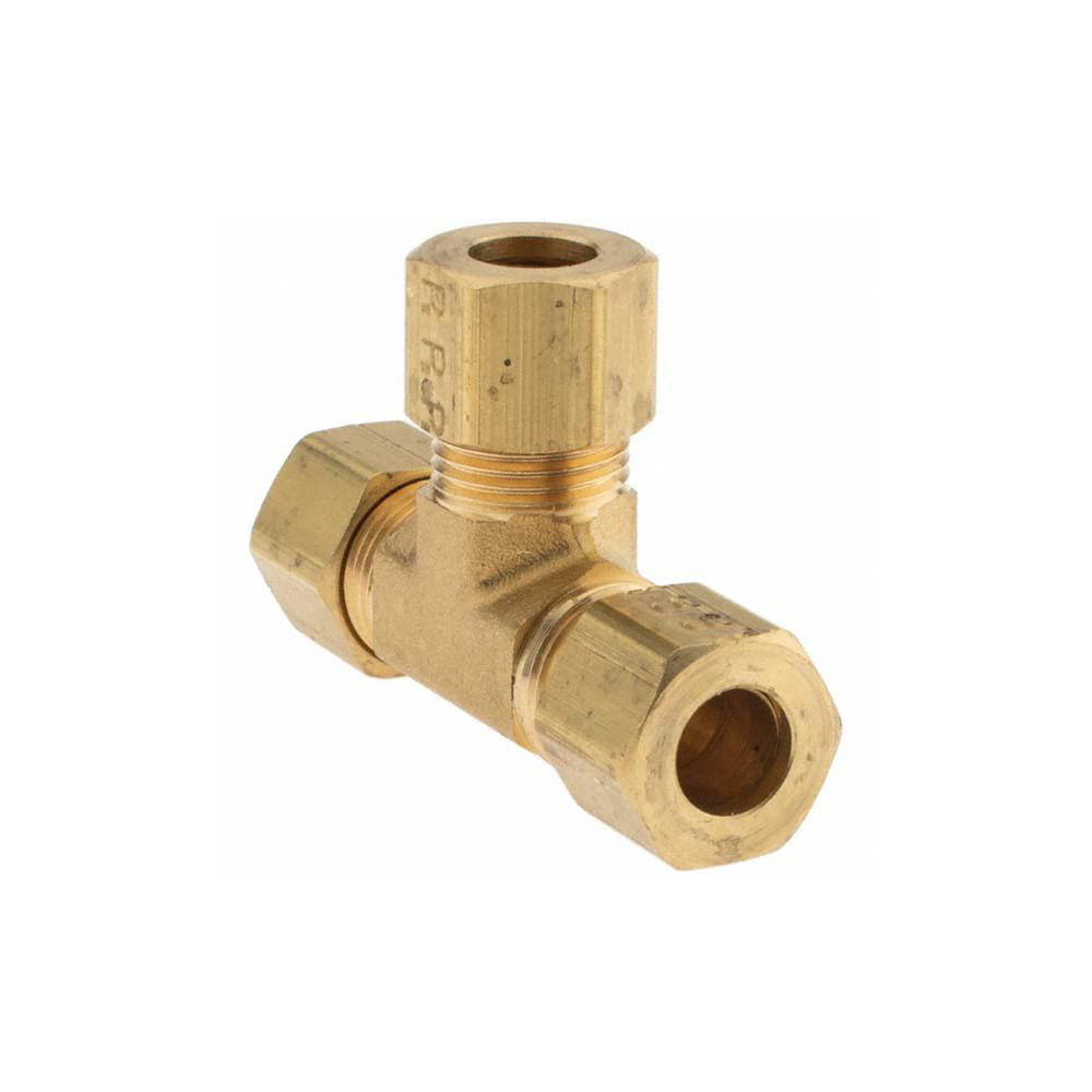 Parker 5/16" Tube OD x 1/224 Thread Brass Compression Tube Union Tee