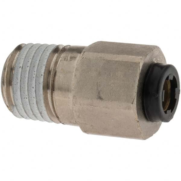 PARKER Male Nickel Plated Brass Connector 1/4 OD X 3/16 NPT 