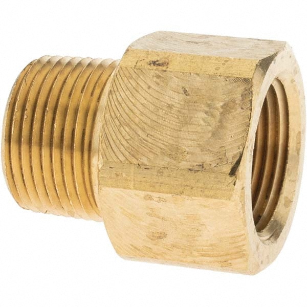 Industrial Pipe Adapter: 3/4" Female Thread, 3/4" Male Thread, MNPTF x FNPTF