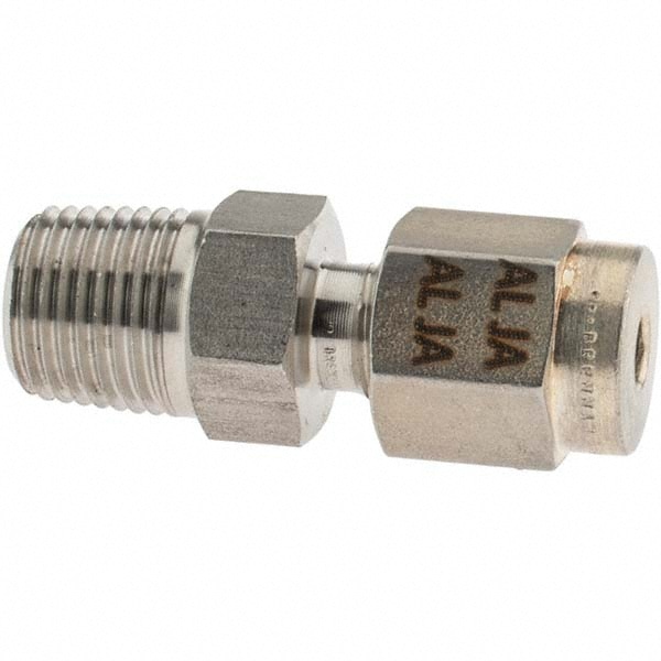 Compression Tube Connector: 1/8" Thread, NPT
