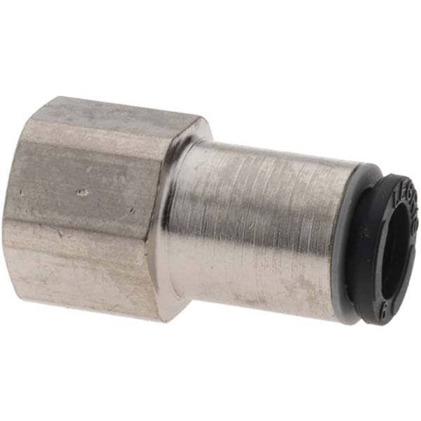 Push-To-Connect Tube Fitting: Connector, Straight, 1/8" Thread