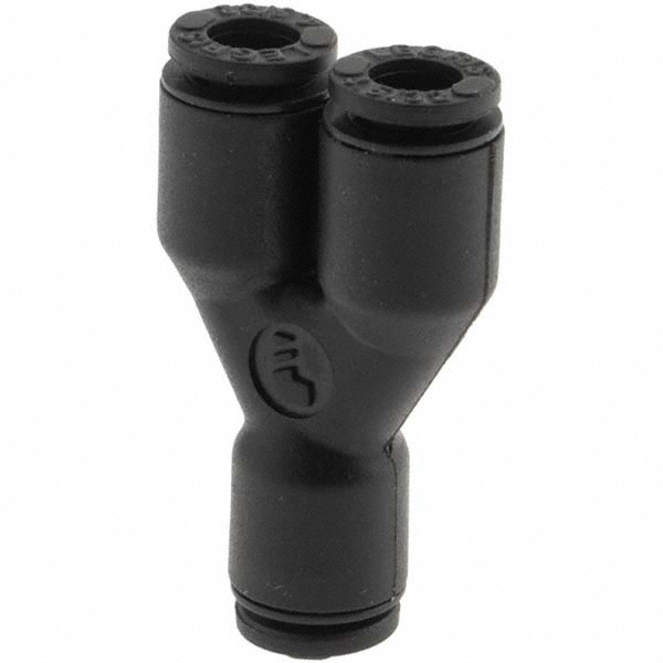 Push-To-Connect Tube to Tube Tube Fitting: Union Y, 5/32" OD