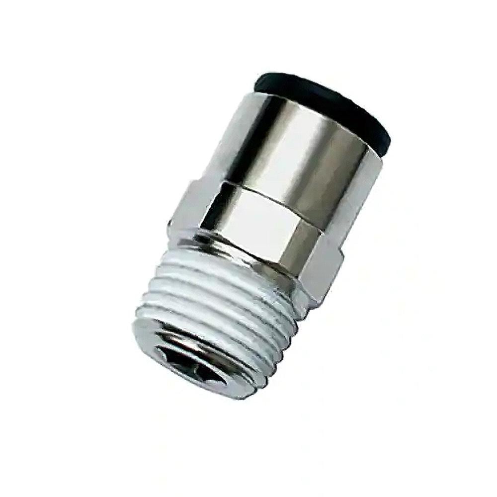 Push-To-Connect Tube to Male NPT Tube Fitting: Connector, 1/4" Thread, 5/32" OD