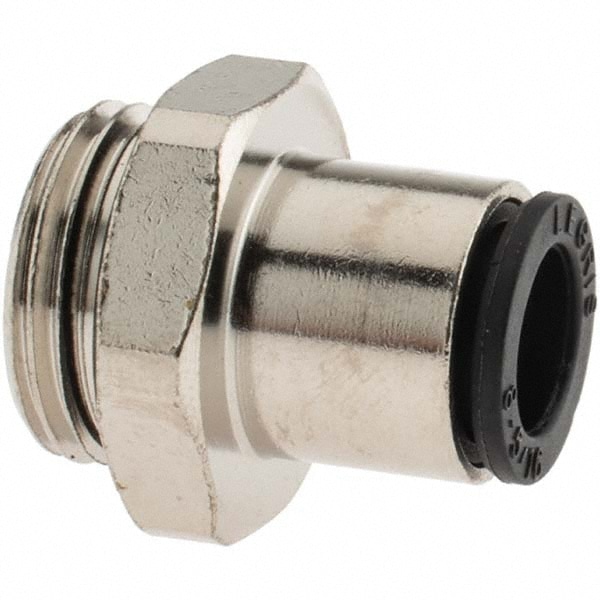 Push-To-Connect Tube Fitting: Connector, 3/8" Thread