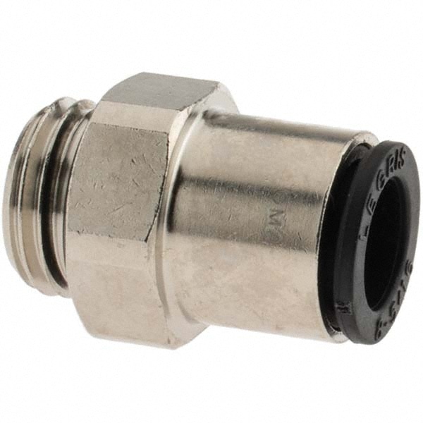 Push-To-Connect Tube Fitting: Connector, 1/4" Thread