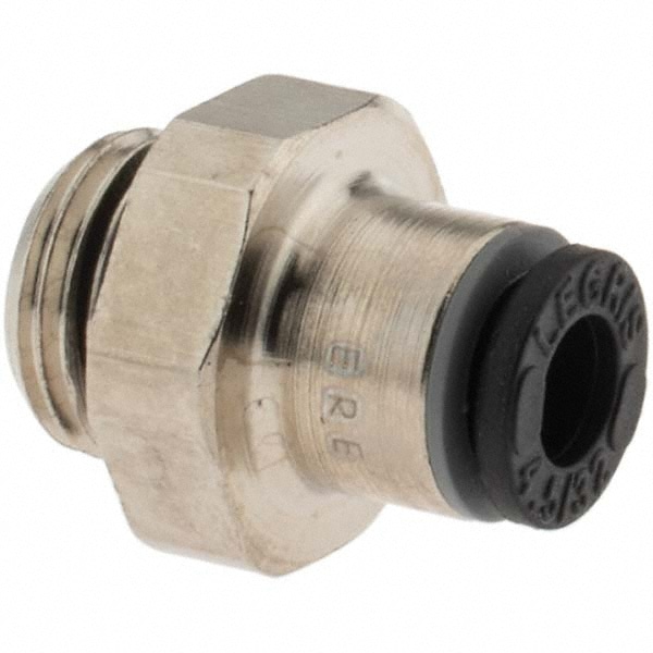 Push-To-Connect Tube Fitting: Connector, 1/8" Thread