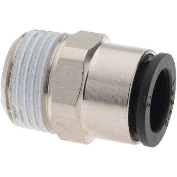 Parker - Push-To-Connect Tube to Male BSPT Tube Fitting: Connector, 3/8 ...