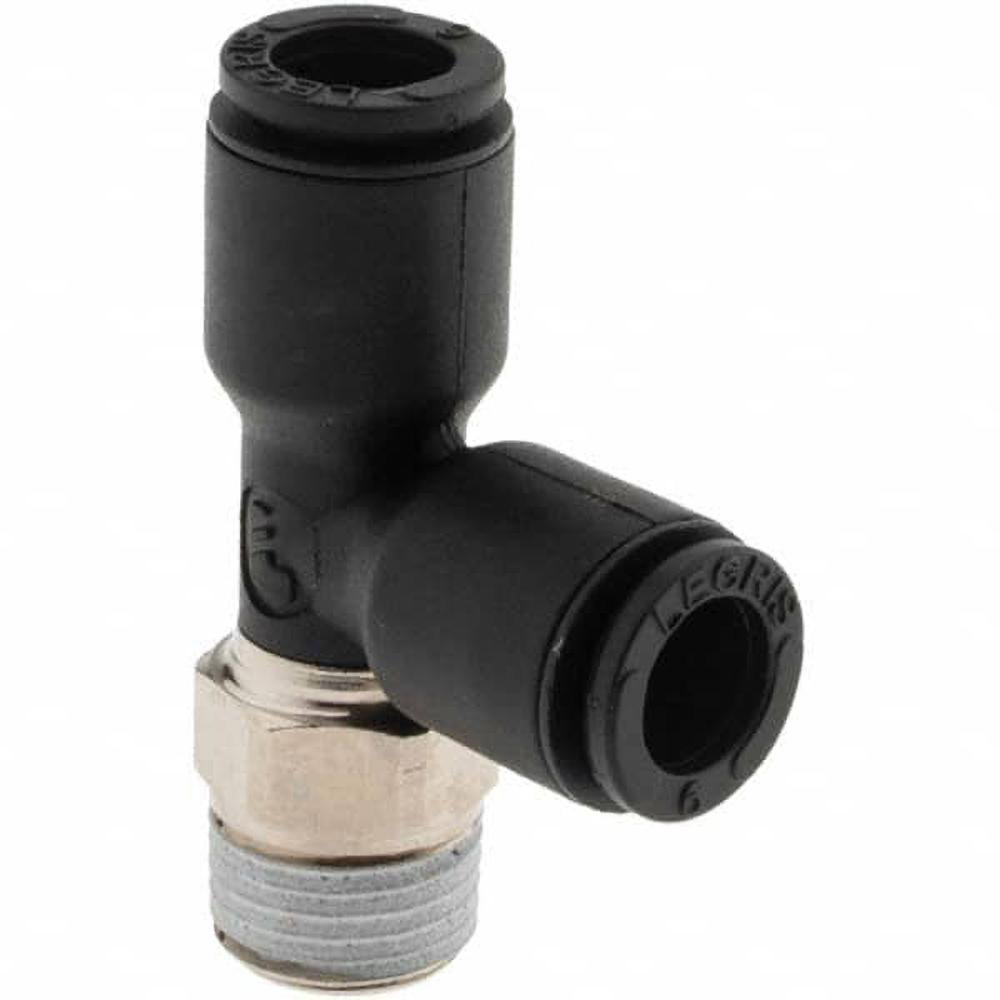 Push-To-Connect Tube Fitting: Male Run Tee, 1/8" Thread