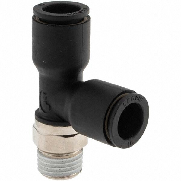 Push-To-Connect Tube Fitting: Male Run Tee, 1/4" Thread