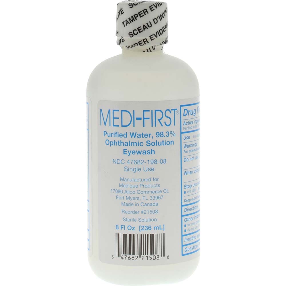 8 oz, Disposable Eyewash Solution