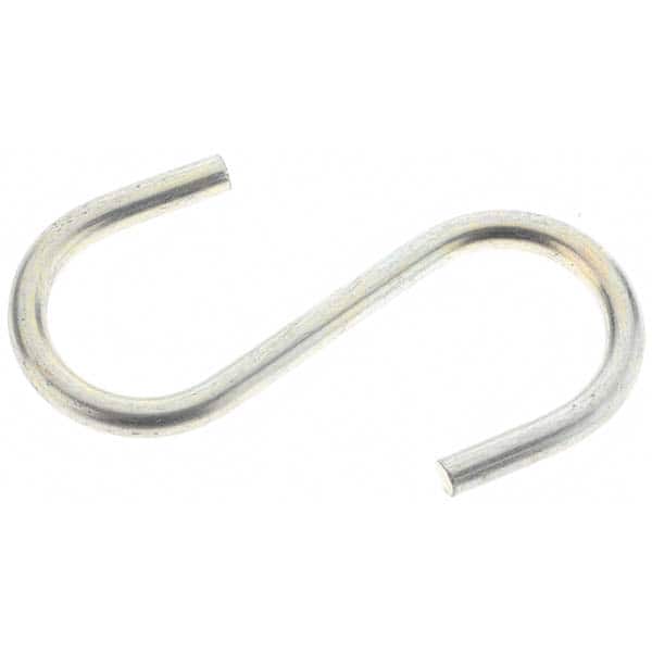 Trade Size 536, Carbon Steel Bright Zinc S-Hook