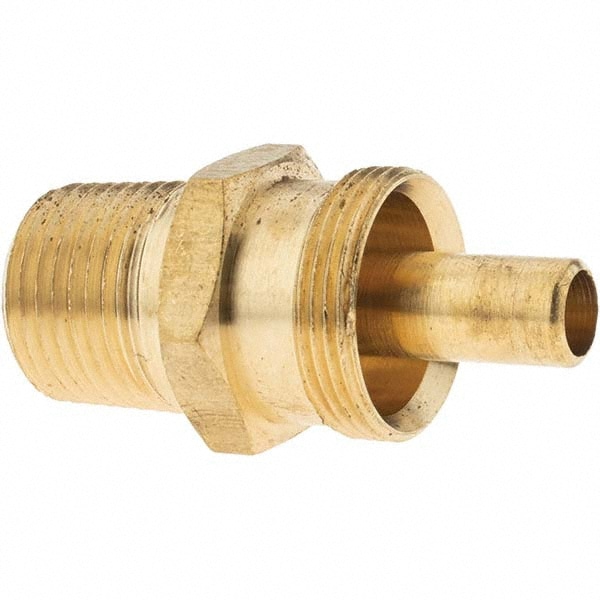 Anderson Metals Brass Compression Elbow, Tube Ends, Lead Free, 3/8 x 3/8  In.