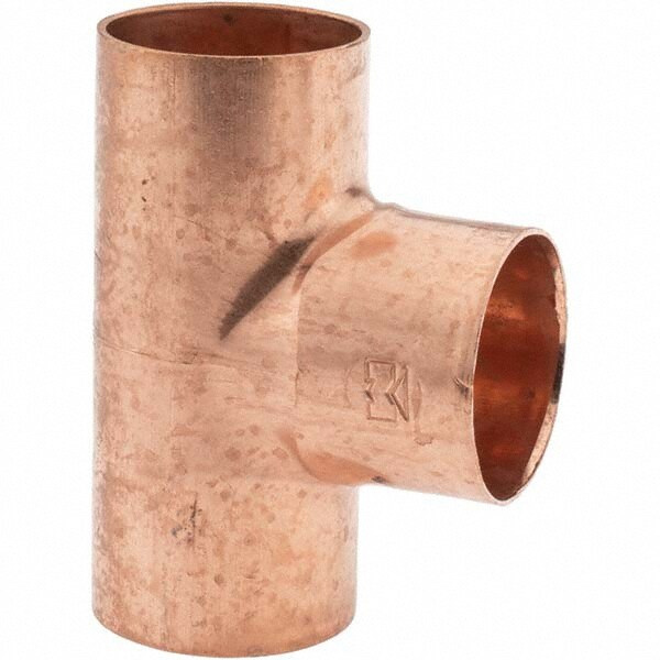 Wrot Copper Pipe Tee: 1-1/2" x 1-1/2" x 1-1/2" Fitting, C x C x C