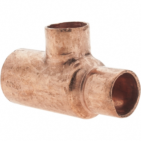 Mueller Industries 3 4 X 1 2 X 1 2 Wrot Copper Pipe Reducing Tee