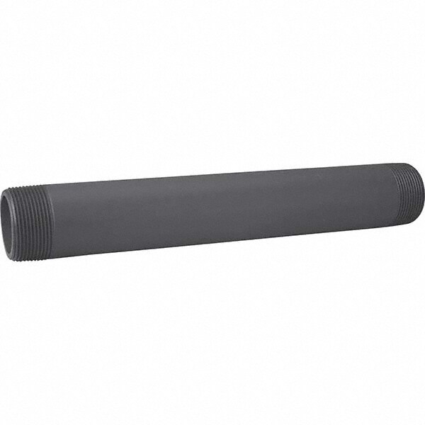 1" Pipe, 3" Long PVC Threaded Plastic Pipe Nipple