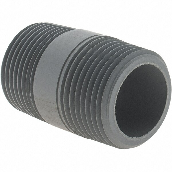 1" Pipe, 2" Long CPVC Threaded Plastic Pipe Nipple