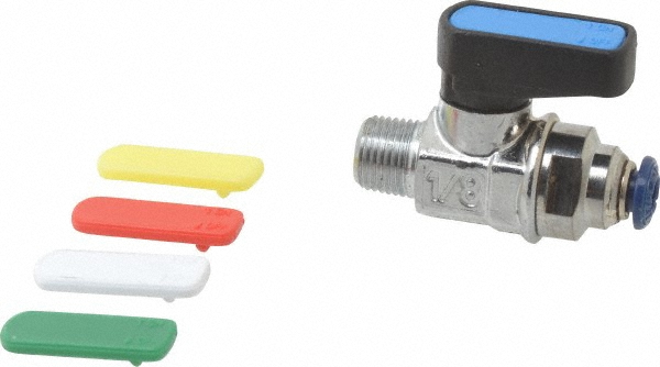 Ball Valve,1/8",Socket x MNPT (Pak-2)