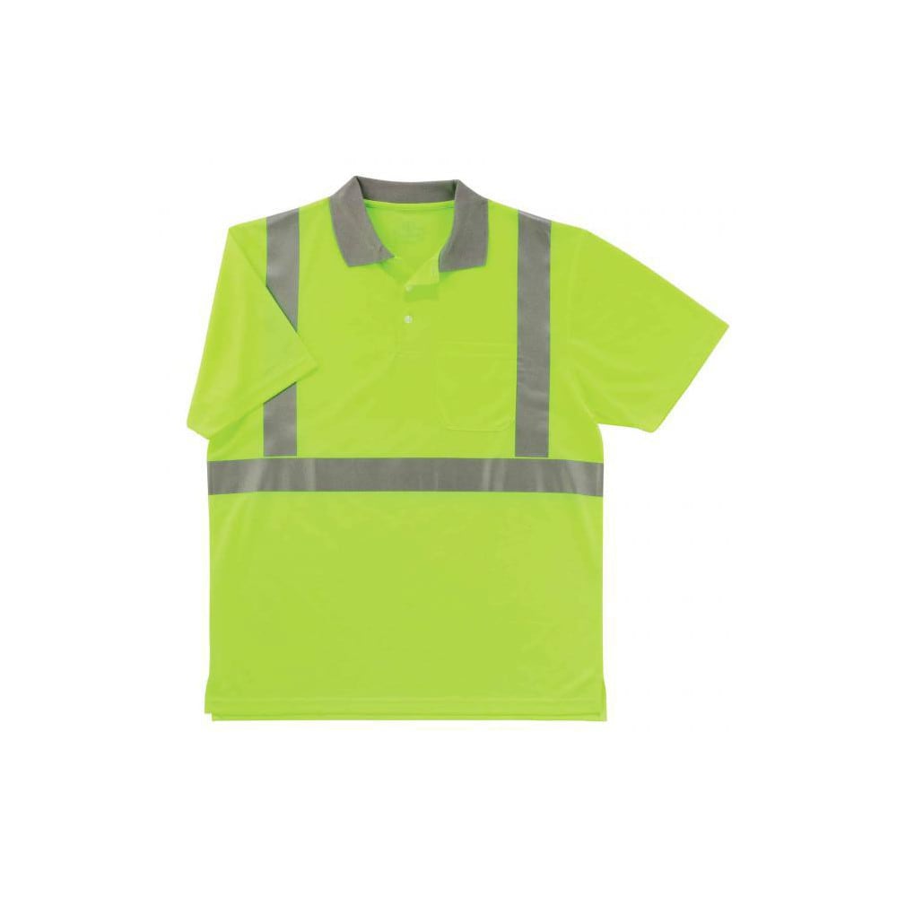 Ergodyne - Work Shirt: High-Visibility, 3X-Large, Polyester, Lime, 1 ...