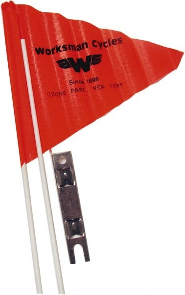 Worksman 3978-2PC Bicycle & Scooter Accessories; Type: Safety Flag ; For Use With: Bicycle; Tricycle 