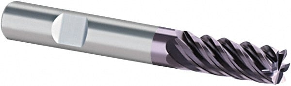 Guhring 9042640127000 Corner Chamfer End Mill: 0.5" Dia, 2" LOC, 5 Flute, 0.006" Chamfer Width, Solid Carbide Image