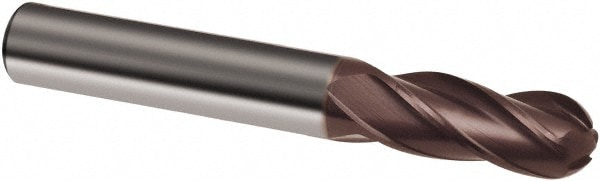 Square End Mill:  0.3937" Dia, 0.8661" LOC, 0.3937" Shank Dia, 4 Flutes, Solid Carbide