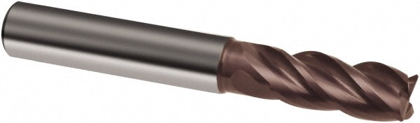 Guhring 9042600127000 Square End Mill: 1/2 Dia, 1-1/4 LOC, 1/2 Shank Dia, 4-1/2 OAL, 4 Flutes, Solid Carbide Image