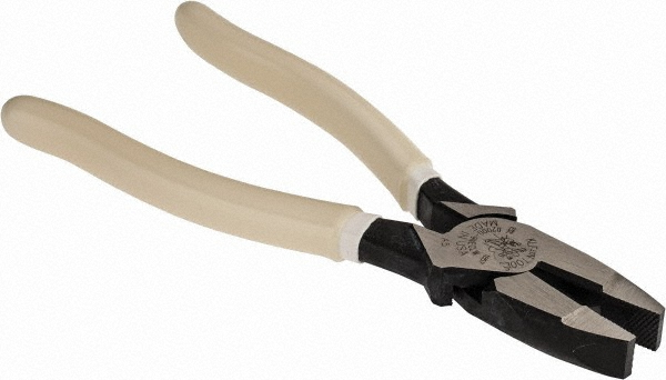 Klein Tools 9-3/8" OAL, 40mm Jaw Length, Side Cutting Pliers - Crosshatch Knurled Jaw, Steel w/ Cushion Grip Handles | Part #D2000-9NEGLW