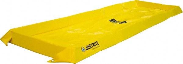 Justrite. 28404 Low Wall Collapsible Berm: 40 gal Capacity, 8 Long, 2 Wide, 4" High 