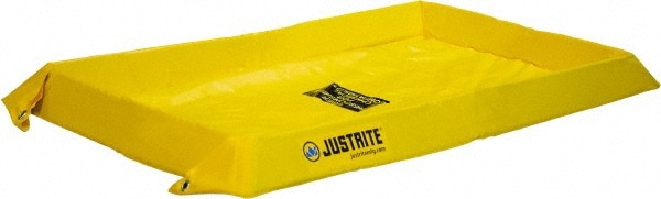 Justrite. 28402 Low Wall Collapsible Berm: 20 gal Capacity, 4 Long, 2 Wide, 4" High Image