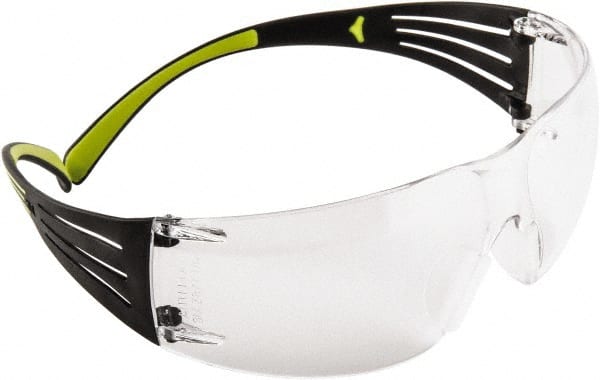 Safety Glass: Scratch-Resistant, Polycarbonate, Gray Lenses, Frameless, UV Protection
