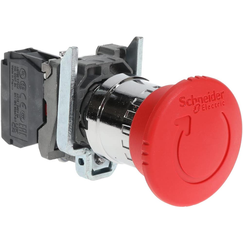 Push-Button Switch: 22 mm Mounting Hole Dia, Trigger Action