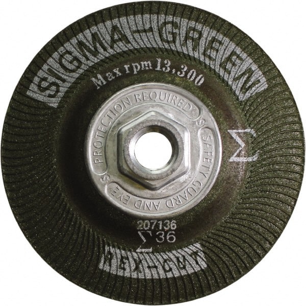 Rex Cut Product 739053 Depressed Center Wheel: Type 27, 4-1/2" Dia, 0.17" Thick, Aluminum Oxide Blend & Zirconia Alumina 