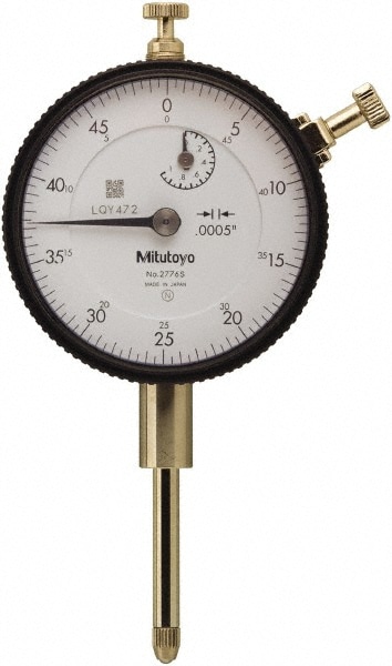 Mitutoyo 2776ACAL Dial Drop Indicator: 1" Range, 0-50 Dial Reading, 0.0005" Graduation Image