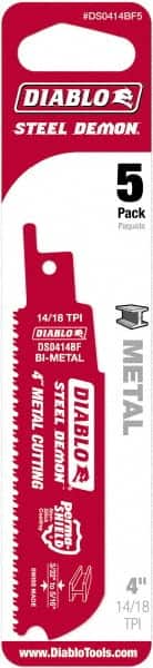 DS0414BF5 for sale online Diablo Steel Demon Metal Reciprocating Saw Blade 