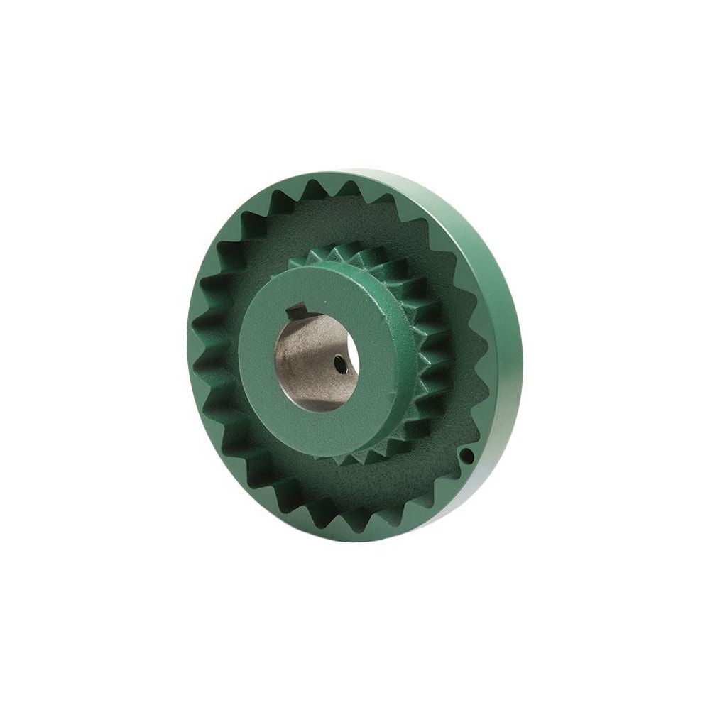 TB Woods 9S114 1-1/4" Max Bore Diam, 1/4" x 1/8" Keyway Width x Depth, 6-3/8" Hub, 9 Flexible Coupling Flange Image